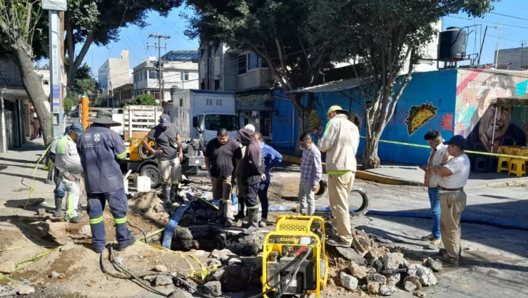 fuga de agua iztapalapa cdmx