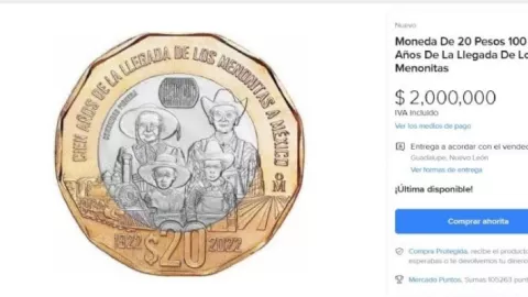 Piden 2 MILLONES por tenebrosa moneda de 20 pesos