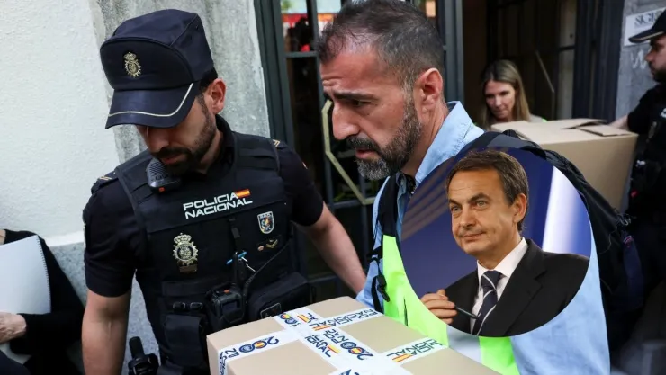 Redada en oficinas de Zapatero en Madrid.