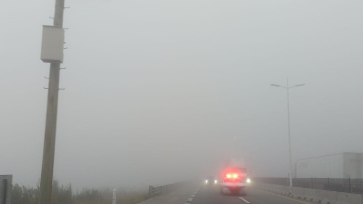 Banco de niebla en carretera Saltillo-Monterrey