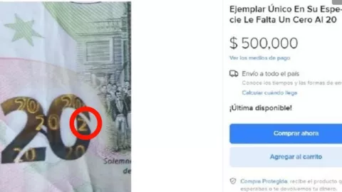 impreison biellete de 20