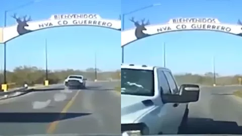 VIDEO: Guardia Nacional revienta “monstruo” blindado tras emboscada en Tamaulipas