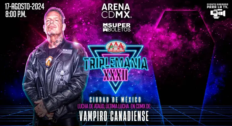Triplemanía XXXII Arena Ciudad de México Vampiro Canadiense