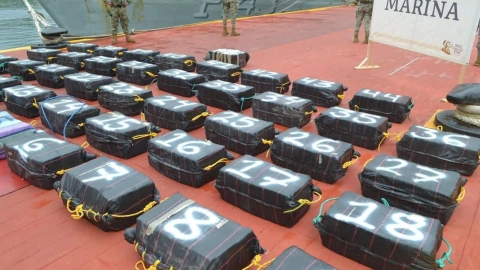 ¡Golpe multimillonario al crimen organizado! Marina asegura más de tonelada y media de cocaína en Guerrero