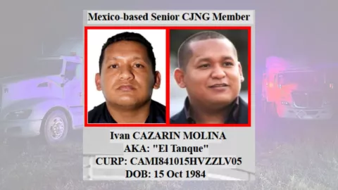 Iván Cazarín Molina, mejor conocido como “El Tanque”, uno de los miembros más influyentes del CJNG