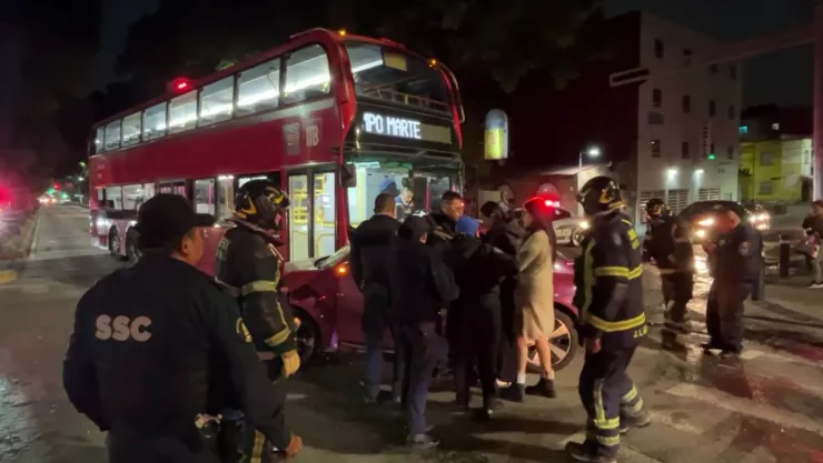 Accidente en la GAM: Metrobús de la CDMX choca contra conductora ebria