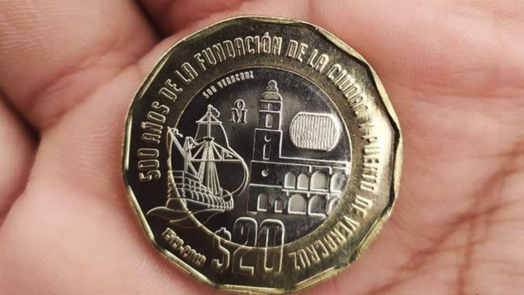 Así serán las nuevas monedas de 10 y 20 pesos.