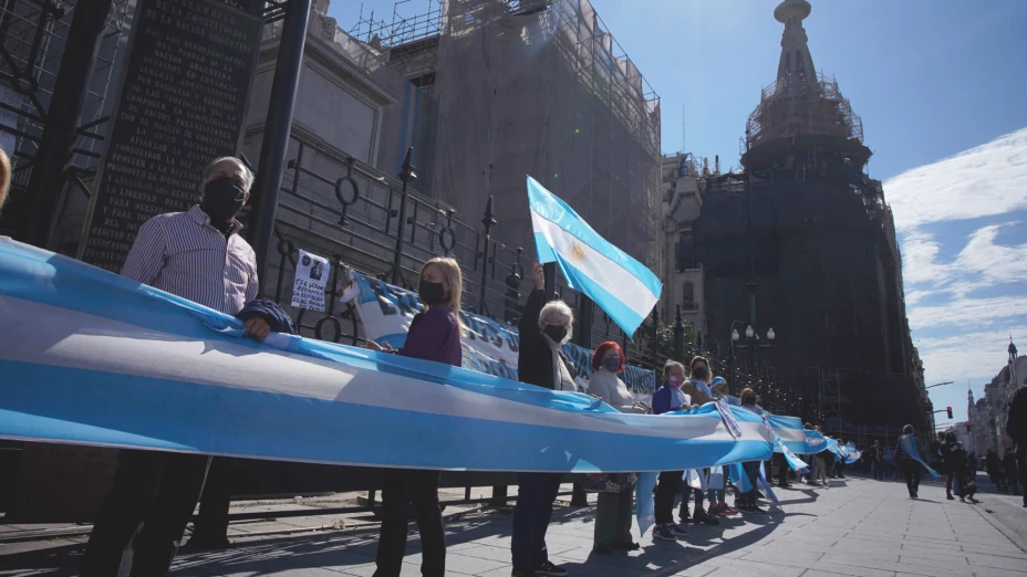 Protestas por reforma judicial en Argentina