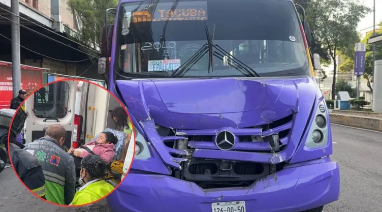 CDMX: Choque entre dos camiones en la Condesa deja una embarazada en el hospital