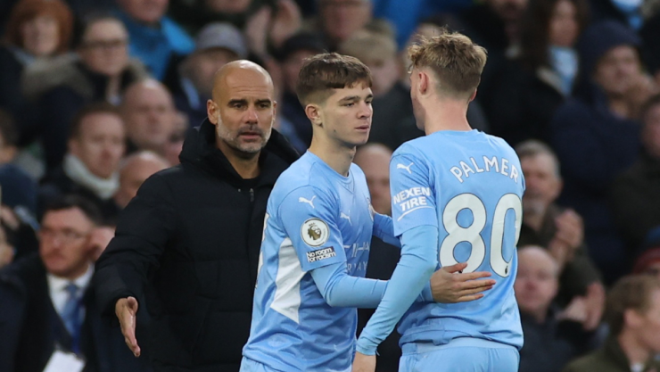 Pep Guardiola con el Manchester City