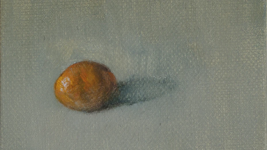 Juan Carlos del Valle, Cacahuate estilo japonés, óleo sobre tela, 16 x 10 cm