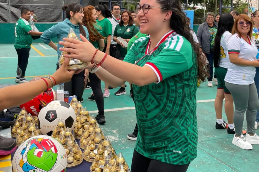 Tanda de penales con la Gira Vive sin Drogas.