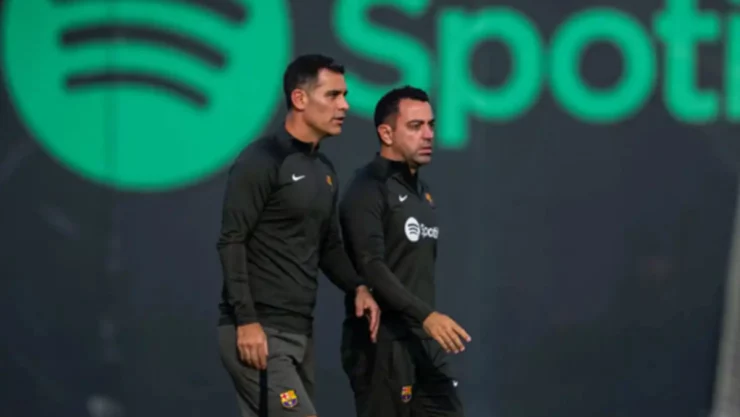 Rafael Márquez y Xavi Hernández