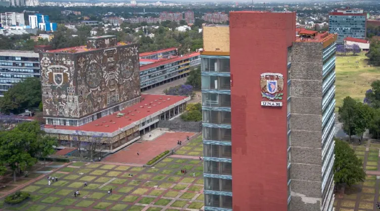 Edificio principal de la UNAM: Islas de Ciudad Universitaria.