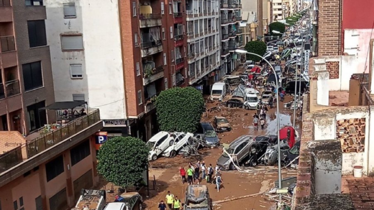 Inundaciones en Valencia, España.