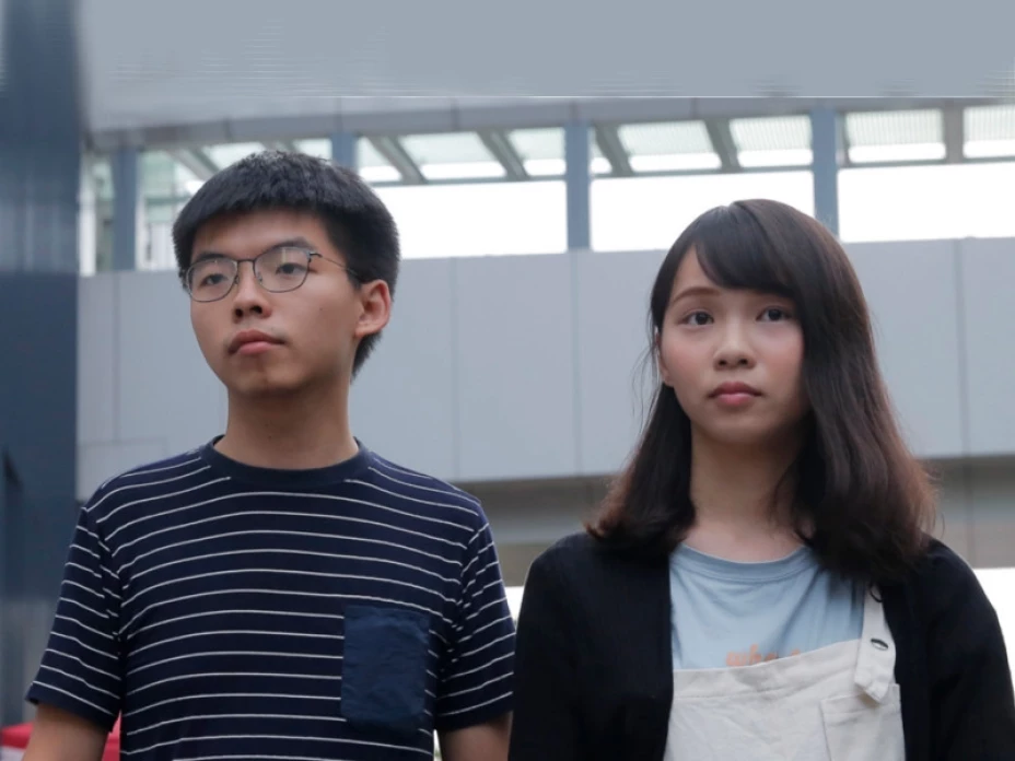 Josua Wong y Agnes Chow