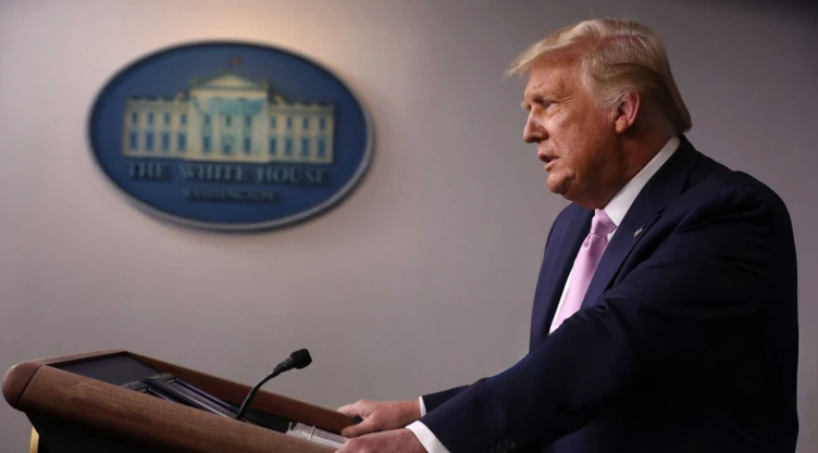 El 47º presidente de Estados Unidos Donald Trump en la Casa Blanca.