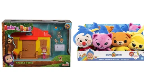 Juguetes de Masha y el Oso y Plim Plim