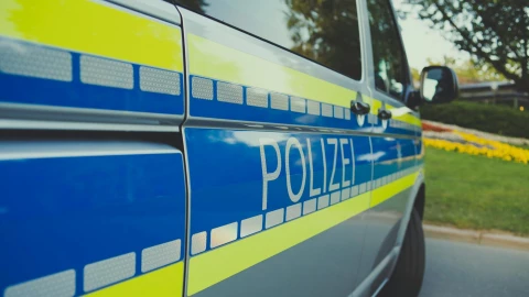 Policía en Alemania escena del crimen