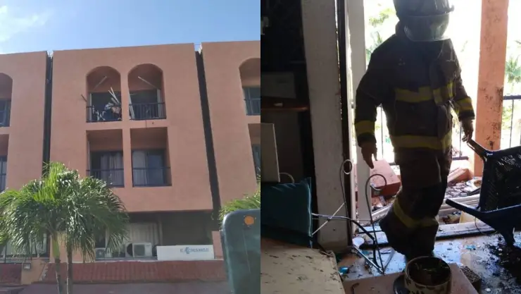 Se registra fuerte explosion en condominios de la Zona Hotelera en Cancún