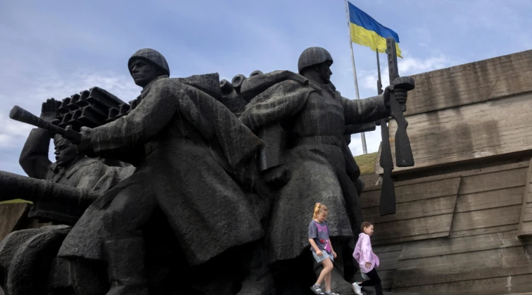 Monumento de la era soviética en Kiev