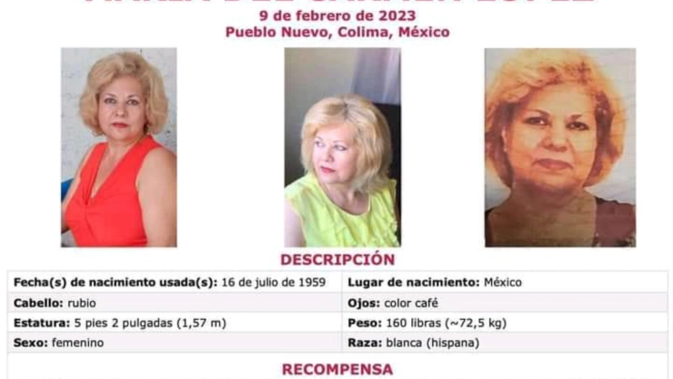 FBI recompensa María del Carmen López Colima.jpg