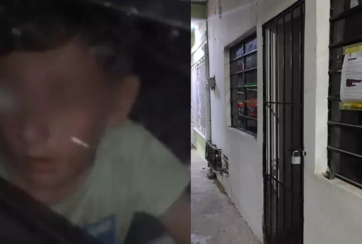 Niño encadenado Tabasco cateo casa