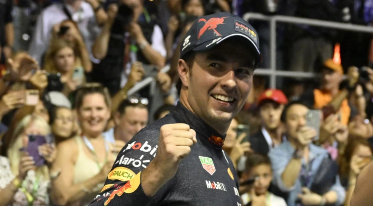Checo Pérez en el Gran Premio de Singapur
