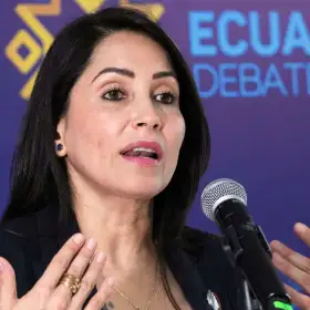 Luisa González, excandidata presidencial en Ecuador.