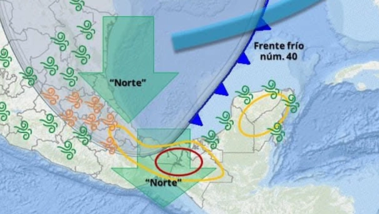 ¡Atención! Frente Frío No. 40. llega HOY a Yucatán y estos efectos causará en el estado
