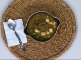 Lentejas con queso y chile poblano