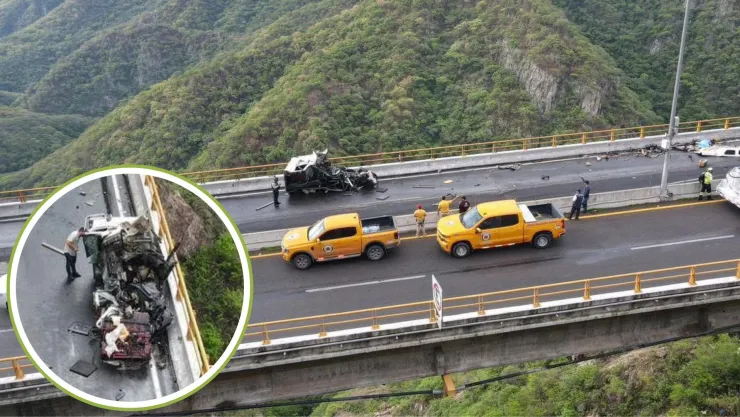 Accidente en autopista Mazatlán Durango