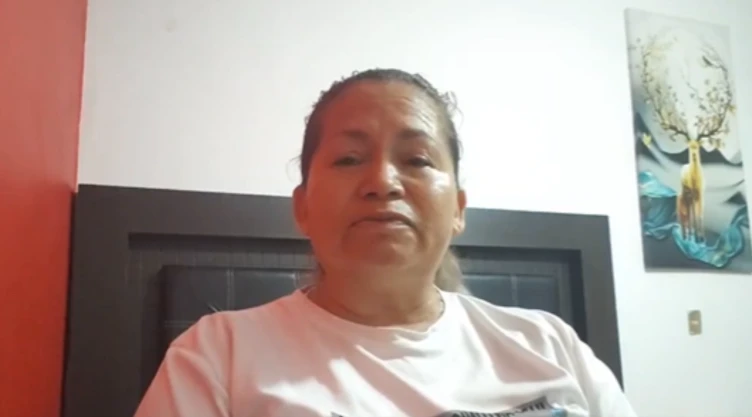 Ceci Flores, líder de Madres Buscadoras de Sonora, enviando un mensaje tras el hallazgo de los restos de su hijo Marco Antonio.