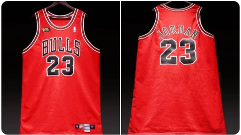 Michael Jordan jersey finales NBA 1998