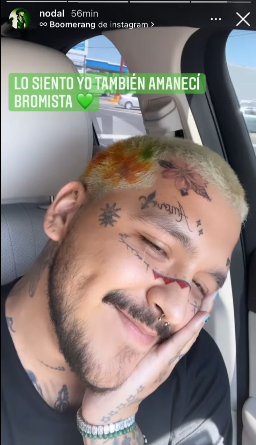 Nodal dice que amaneció bromista burlándose de Balvin