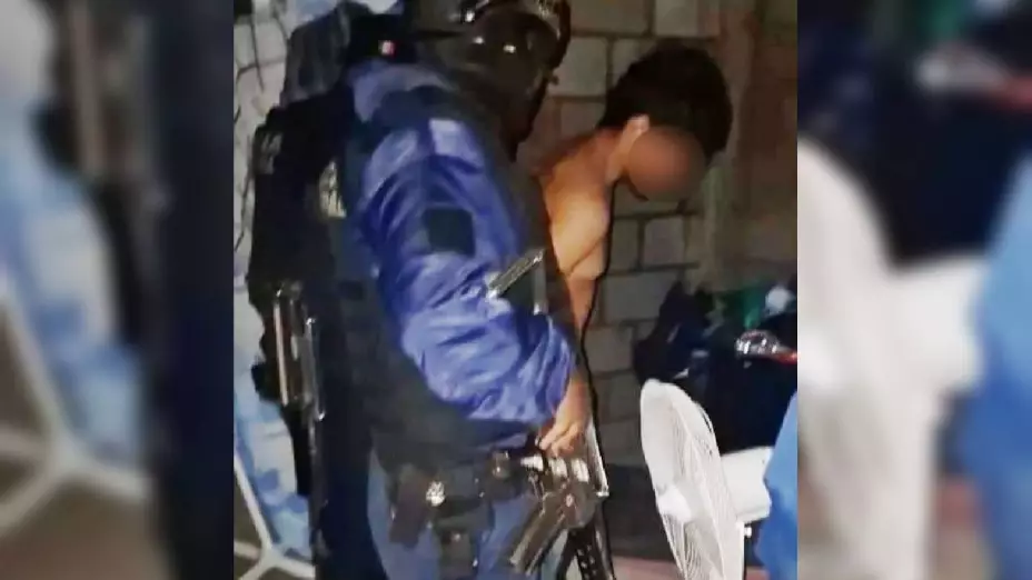 Detienen a un hombre por violencia familiar en la colonia San Miguelito en Tlapa de Comonfort