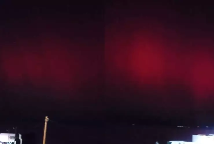 Aurora boreal en Argentina