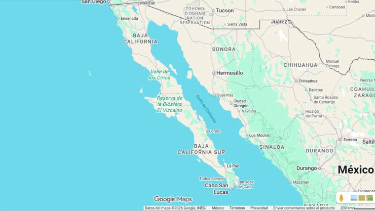 Península de Baja California.