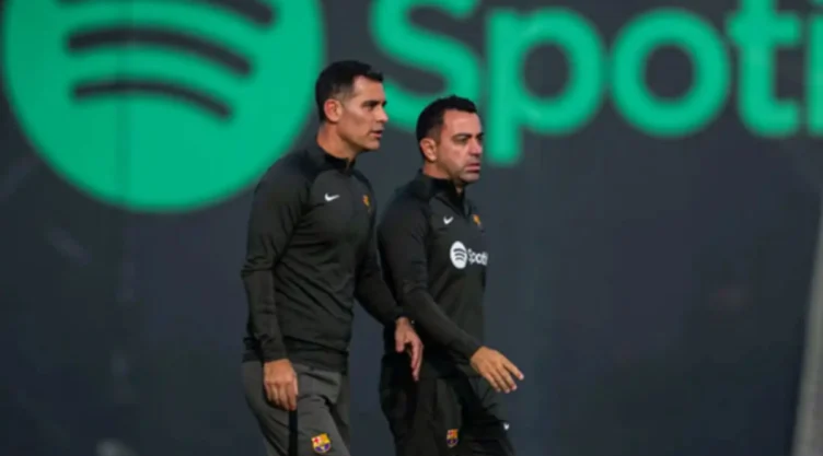 Rafael Márquez y Xavi Hernández