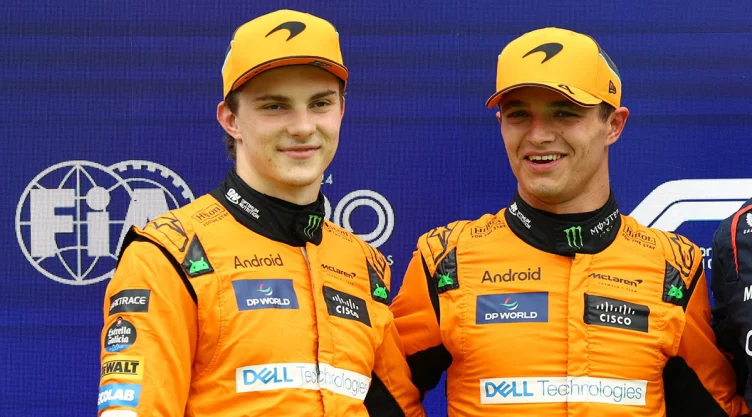 Oscar Piastri y Lando Norris