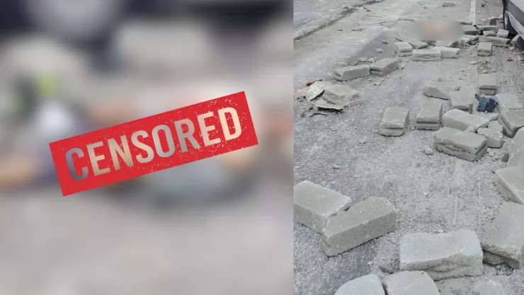 Filtran foto del cuerpo de hombre fallecido en autopista de Veracruz