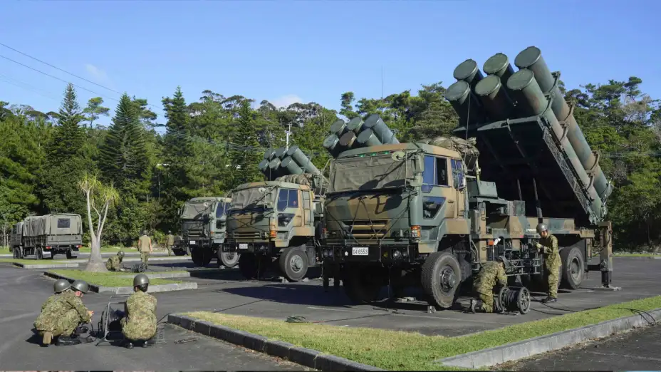 Misiles tierra-mar Type-88, durante maniobras conjuntas entre Japón y EU.