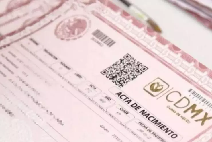 Acta de nacimiento y CURP