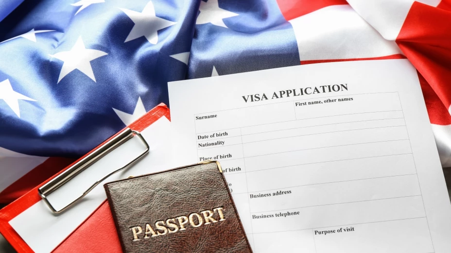 Un formulario de la visa americana