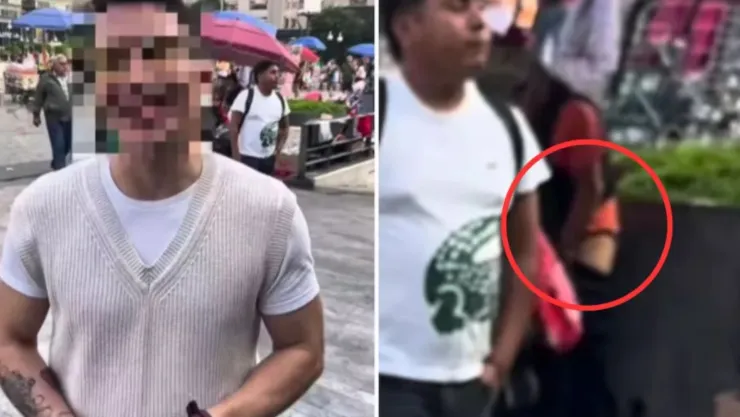 VIDEO: Captan a vendedora de frituras defecando en pleno Centro Histórico de la CDMX; genera indignación