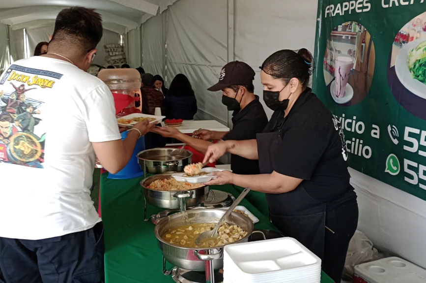 Ricos y deliciosos platillos tuvimos en el centro de acopio