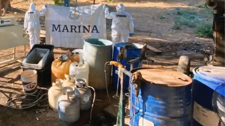 narcolaboratorio en Sinaloa