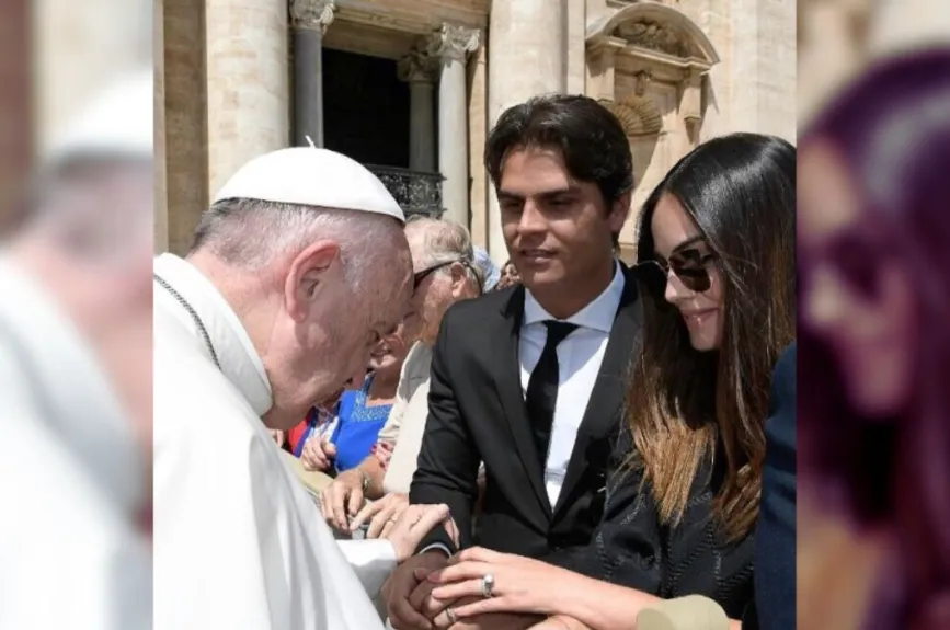 famosos con el papa francisco