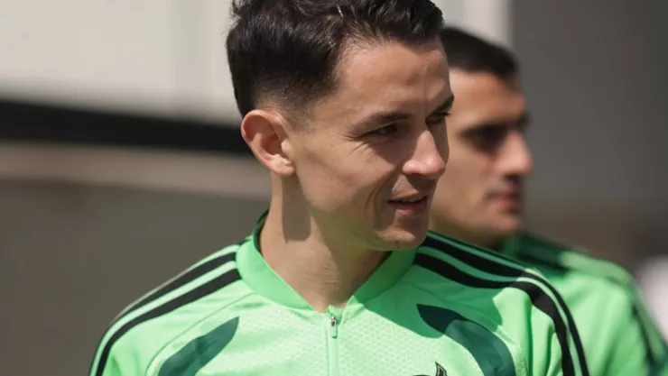 Alvaro Fidalgo primer entrenamiento con Mexico