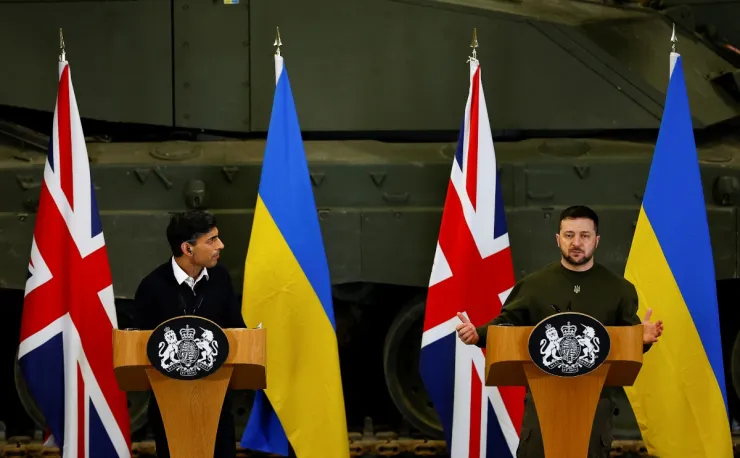 Zelensky se reúne con Rishi Sunak en Reino Unido